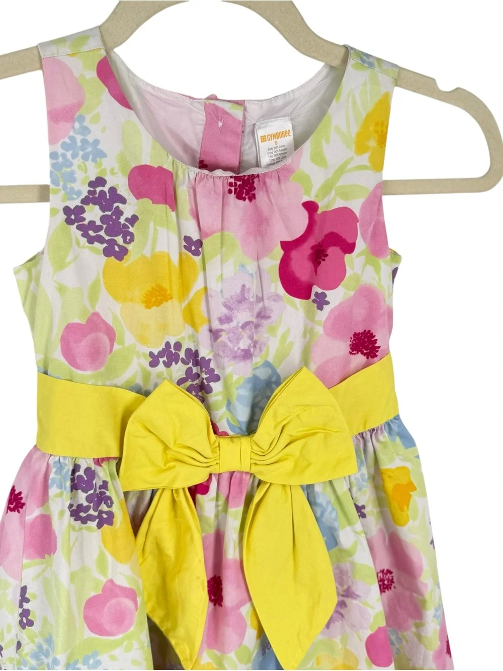 Gymboree Girls Size 5 Lot of 2 dresses floral cotton tulle lined